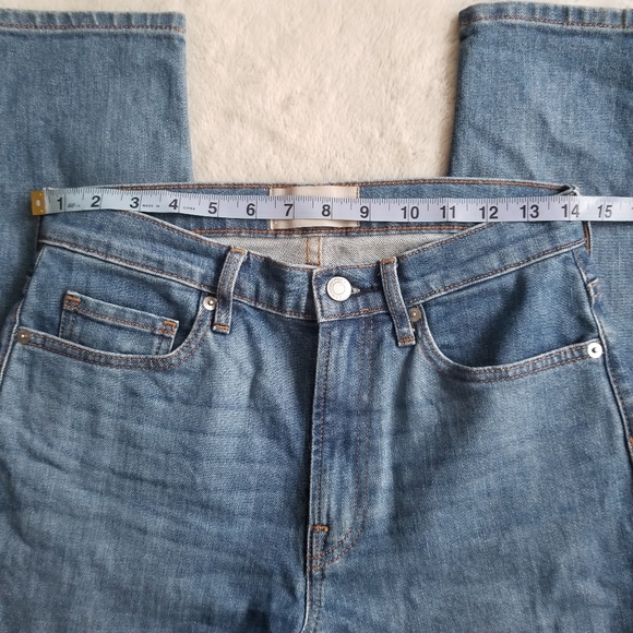 EVERLANE High-Rise Skinny Ankle Jean Mid Blue Size 27 - Picture 10 of 13